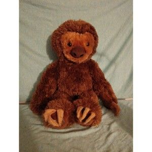Build-a-bear Sloth BAB Retired 2016 Build A Bear Brown W/Attachable Paws